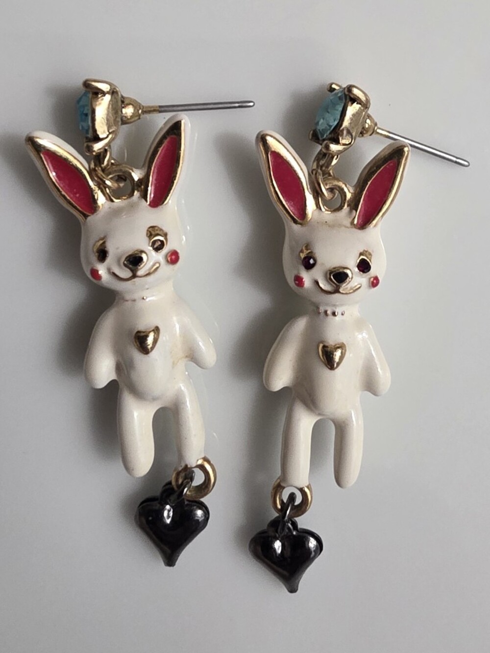 Betsey Johndon Bunny Drop Earrings pierced Style